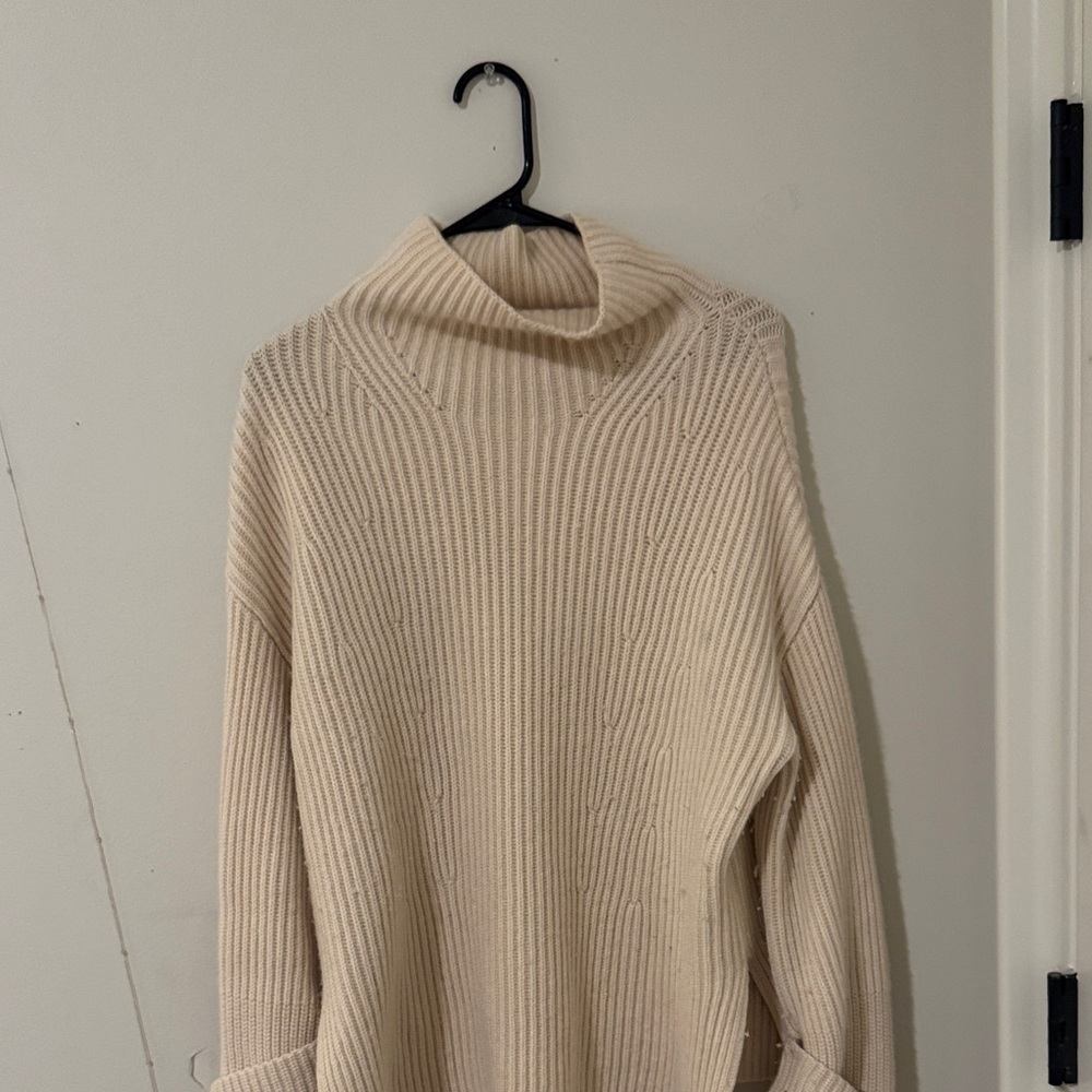 Banana Republic Cream Cowl Neck Sweater